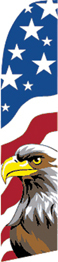 Feather Flag  Banner Patriotic 11.5' U.S. Flag/Eagle