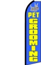 Feather Banner Flag Only 11.5' Pets Grooming blue