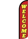 Swooper Banner Flag 16' Kit Welcome red yellow Windless
