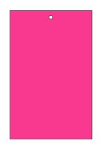 Blank Cards Tags Bright Pink Fluorescent with hole, no string