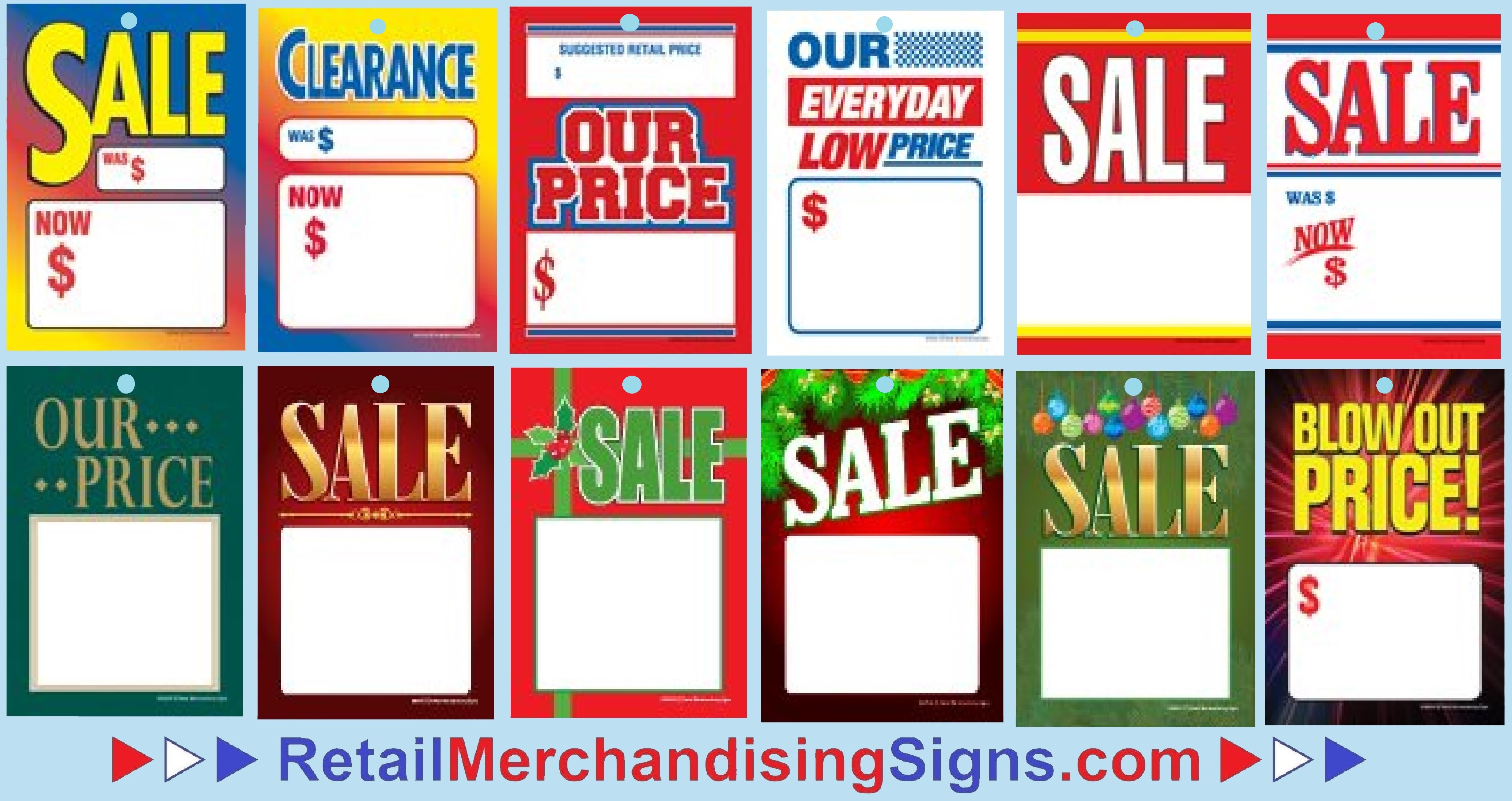Retail PC Printable Laser Price Tags 7 x 11 Clearance Sale