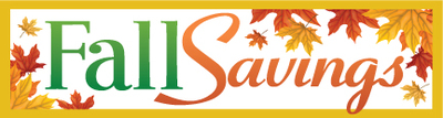 Seasonal Sale Banners 3' x 8' Fall Savings