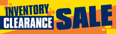 Retail Sale Banners Inventory Clearance Sale