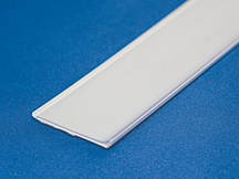 CRS100 Channel Rail, White with clear cover (adhesive on back)