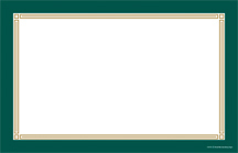 Price Cards/Sign Cards Blank Boarder green/gold