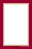 Unstrung Drilled Tag Border (maroon/gold)