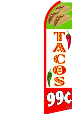 Feather Banner Flag 16' Kit Tacos 99 cents each
