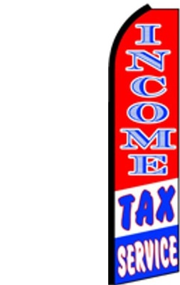 Feather Banner Flag 16' Kit Income Tax Service