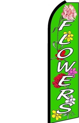 Feather Banner Flag 16' Kit Flowers