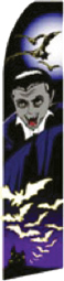 Feather Flag Banner Seasonal 11.5' Vampire Bats Moon (Halloween)