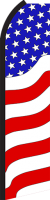 Feather Banner Flag 16' Kit US American Flag waves