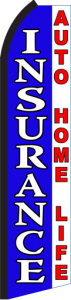 Feather Banner Flag Only 11.5' Insurance Auto Home Life