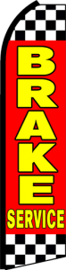 Feather Banner Flag 16' Kit Brake Service checker flag