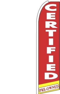 Feather Banner Flag Only 11.5' Certified Pre Owned red