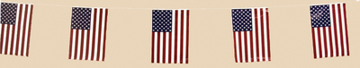 Patriotic 60' String Pennant American Flag