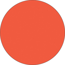 Fluorescent Label Blank 2in Red Orange 250 per roll