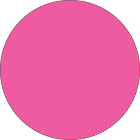 Fluorescent Label Blank 3in Pink 210 per roll