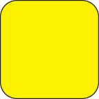 Fluorescent Label Blank Rectangle Chartreuse