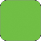 Fluorescent Label Blank Rectangle Green