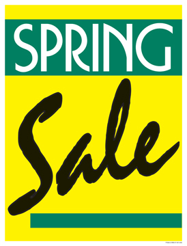 Sale Signs Posters Spring Sale Seasonal