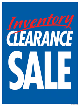 Clearance Sale Sign 