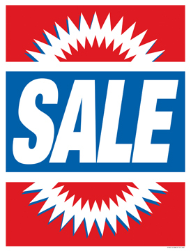 Retail Sale Signs Posters Sale Burst