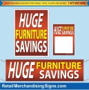 SKTHUG Huge Furniture Savings Sign Kit (4pcs) Small