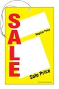 TYC251 Price Tag with string SALE PRICE REGULAR PRICE has a hole and elastic String