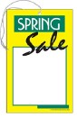 TYC426 Price Tag with string Spring Sale Seasonal has a hole and elastic String