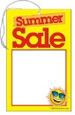 TYC436 Price Tag with string Summer Sale Seasonal has a hole and elastic String