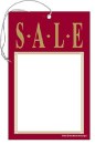 TYC601 Sales Price Tag Sign SALE with hole and elastic String