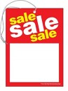 TYD215 Sales Price Tag Sign SALE with hole and elastic String