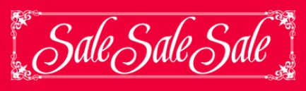 Retail Sale Banners Sale Sale Sale (red/white)