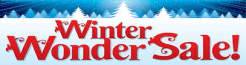 Seasonal Sale Banners 3'x10' Winter Wonder Sale