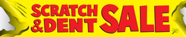 Store Banner 4' x 20' Scratch & Dent Sale