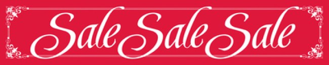 Retail Store Banner 4' x 20' Sale Sale Sale