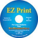 EZPrint laser card retail sign making software pc only imprinted signs