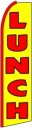 Feather Banner Flag Only 11.5' Lunch red yellow