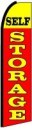 Feather Banner Flag 16' Kit Self Storage red yellow