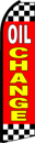 Feather Banner Flag 16' Kit Oil Change checker flag