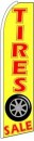 Feather Banner Flag 16' Kit Tires Sale yellow red
