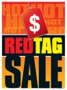 Retail Sale Signs Posters Red Tag Sale $