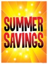 Seasonal Sale Signs Posters Summer Savings