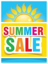 Seasonal Sign Poster 25 in x 33 in Summer Sale multi color