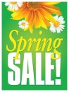 Seasonal Sales Sign Poster 38in x 50in Spring Sale flowers