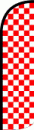 Swooper Feather Flag Only 11.5' Checker Red White Windless