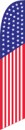 Swooper Feather Flags 11.5' x 2' Patriotic Flag Windless)