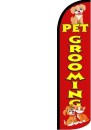 Swooper Feather Flags Only 11.5' Pet Grooming red Windless