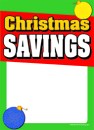 Holiday Sale Tags 5in x 7in Christmas Savings