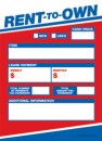 Slotted Sale Tags 5in x 7in Rent to Own